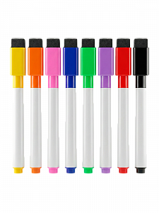 Маркеры цветные на водной основе с магнитом для магнитной доски, набор 8 шт Орбита OT-OCL01